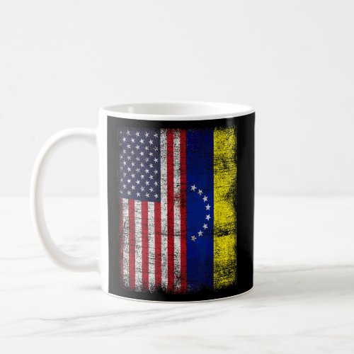American Pride Venezuelan Flag Caracas Usa Flag Ve Coffee Mug