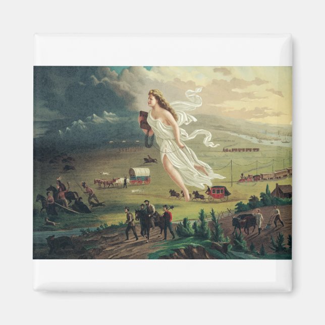 American Progress by John Gast Frontier Art Magnet (Front)