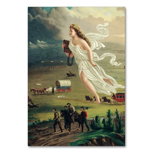 American Progress by John Gast Frontier Art Table Number (Front)