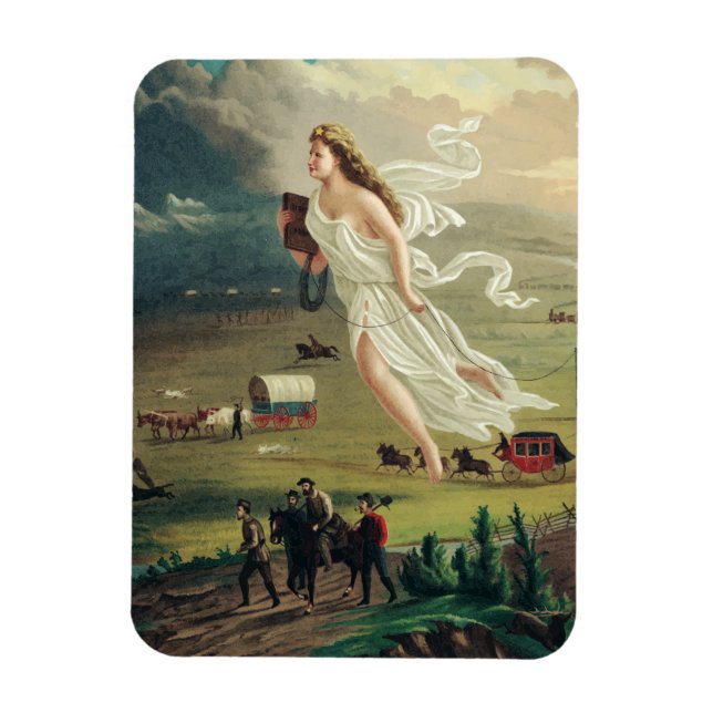 American Progress by John Gast Magnet (Vertical)