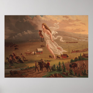American progress, John Gast 1872 Poster