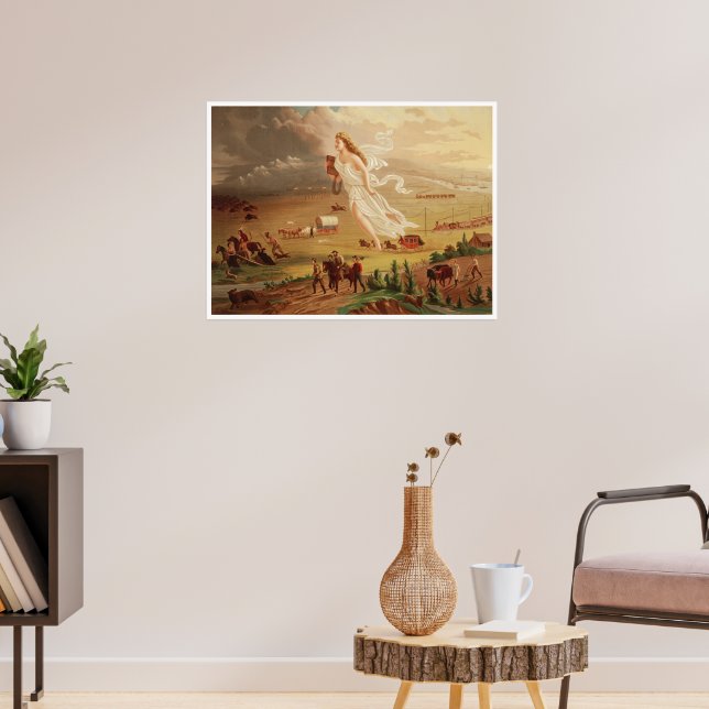 American progress - Manifest Destiny [1873] Poster | Zazzle