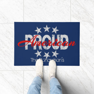 American Proud Patriotic Door Mat