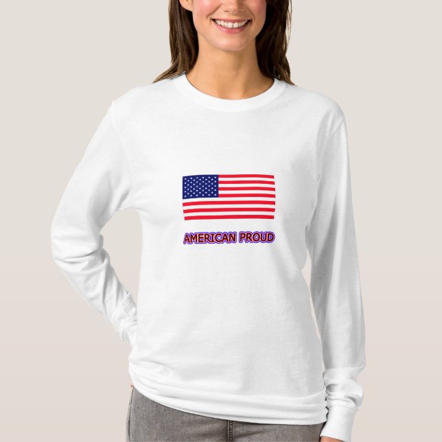 American Proud The MUSEUM Zazzle Template T-Shirt (Front)