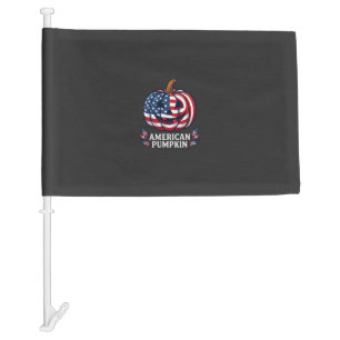 American Pumpkin Halloween Usa Flag Stars Stripes