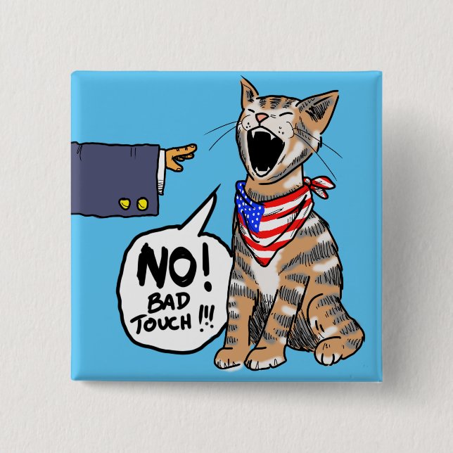 American Puss-Puss Pinback Button (Front)