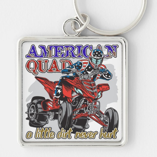 American Quad Keychain (Front)