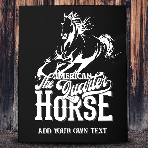American quarter horse Cowboy wild west western Metal Print
