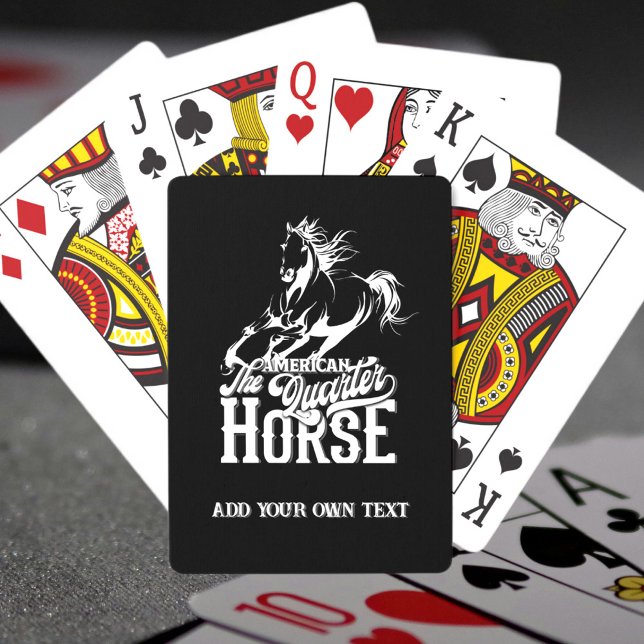 American quarter horse Cowboy wild west western Poker Cards (American quarter horse Cowboy wild west western Playing Cards)
