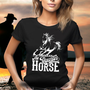 American quarter horse Cowgirl wild west western T-Shirt