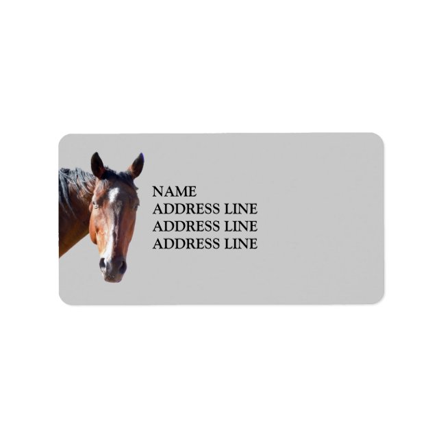 American Quarter Horse - Western Return Address Label (Front)