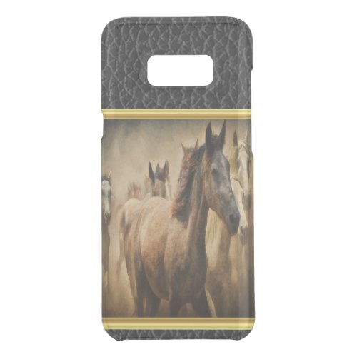 American Quarter Horse with a gold foil design Uncommon Samsung Galaxy S8 Case