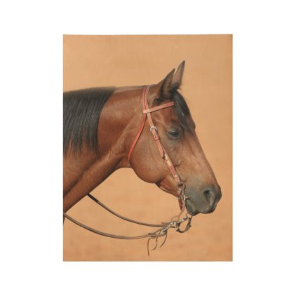American quarter horse wood poster