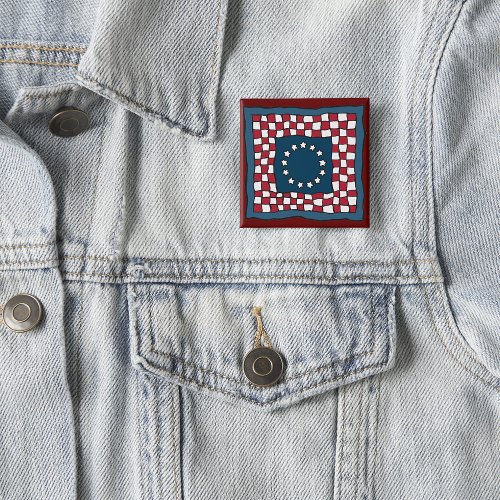 American Quilt Button