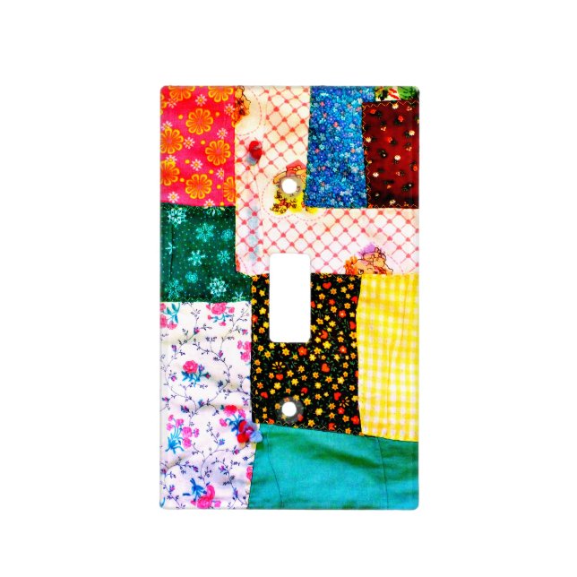 American Quilt Light Switch Cover (Front)