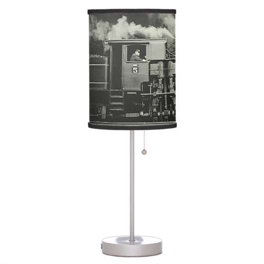 American Railroad Photo Lamp Shade (Left)