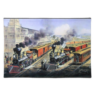 Railroad Train Placemats | Railroad Train Place Mats