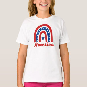 American Rainbow 4th Of July T-Shirt