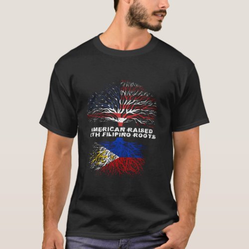 American Raised With Filipino Roots Philippines Pi T_Shirt