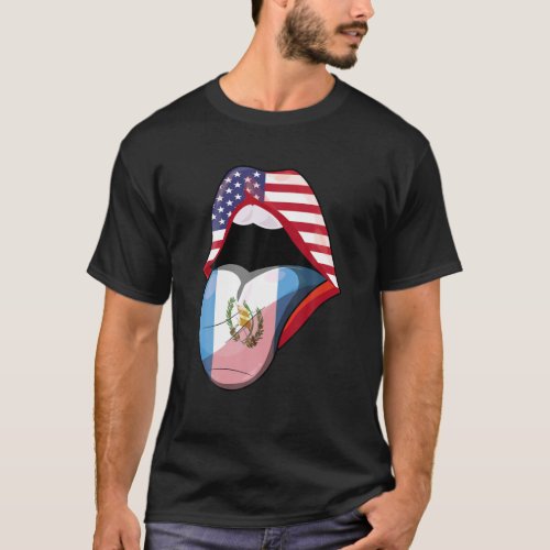 American Raised With Guatemalan Roots Guatemala US T_Shirt