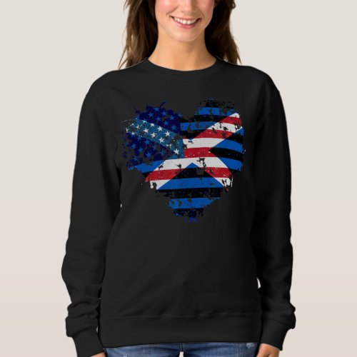 American Raised With Scottish Roots With Scotland  Sweatshirt