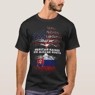 American Raised With Slovak Roots Slovakia T-Shirt