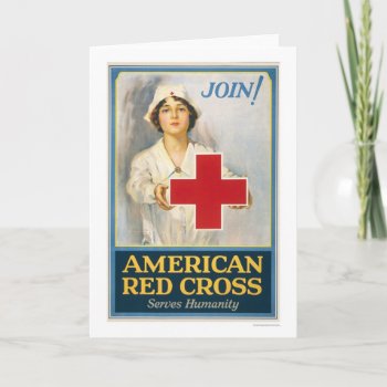 American Red Cross Serves Humanity Card by photos_wpa at Zazzle