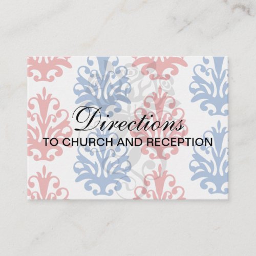 american red white and blue damask business card templates