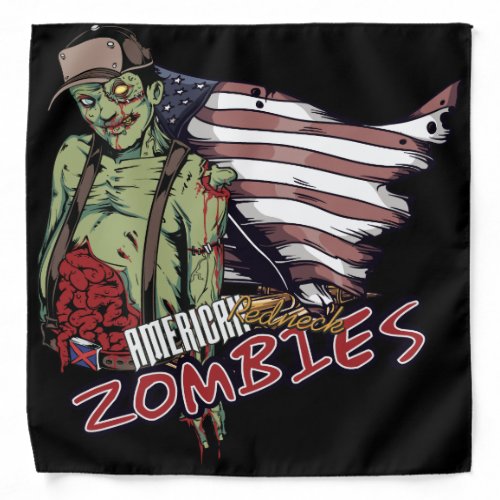 American Redneck Zombies Bandana