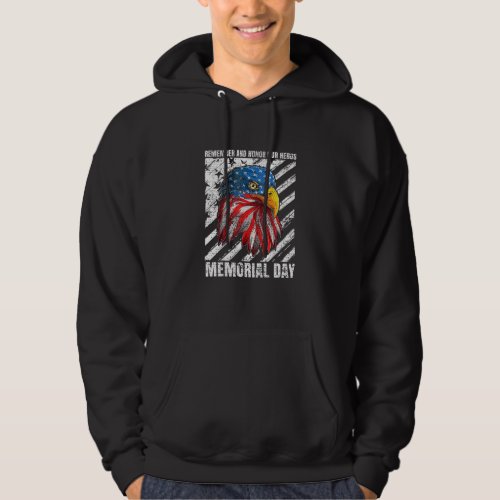 American Remember And Honor Our Heros Memorial Day Hoodie