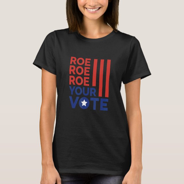 American Reproductive Rights USA Flag Liberal T-Shirt (Front)