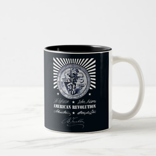 American Revolution Alexander Hamilton Washington Two_Tone Coffee Mug