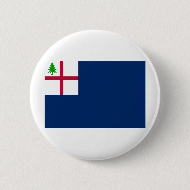 American Revolution Battle of Bunker Hill Flag Button (Front)
