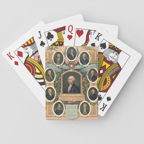 American Revolution Freemasons 1876 Poker Cards