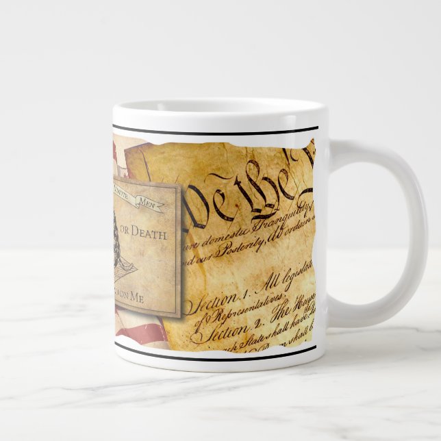 American Revolutionary War Giant Coffee Mug (Right)