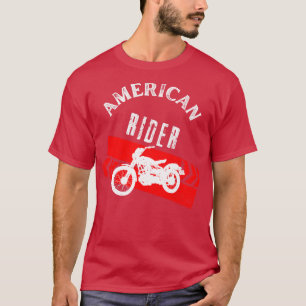 American Rider Motorcycle Vintage Biker T-Shirt