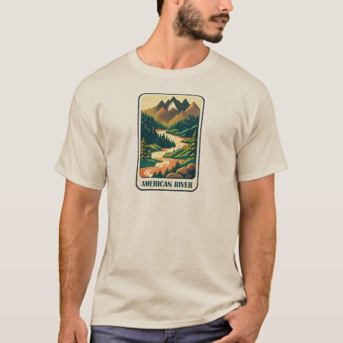 American River California Colors T_Shirt