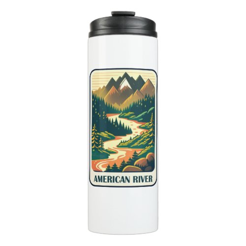 American River California Colors Thermal Tumbler