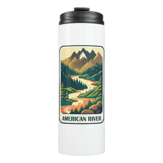 American River California Colors Thermal Tumbler (Front)