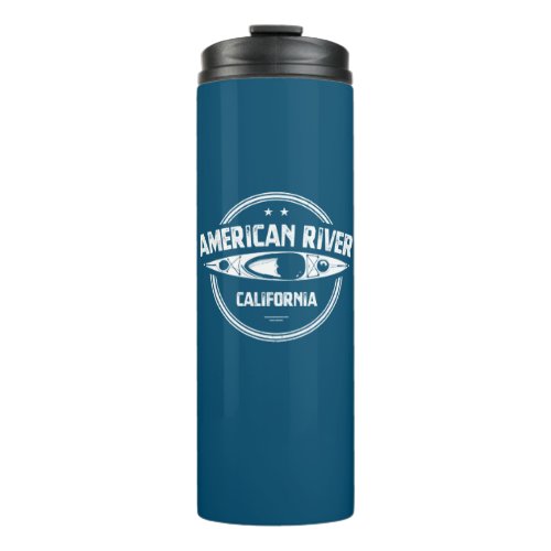 American River California Kayaking Thermal Tumbler