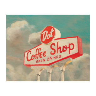 American Roadside Coffee Shop Sign