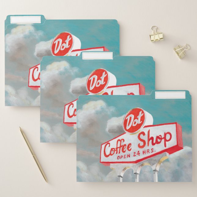 American Roadside | Coffee Shop Sign File Folder (Set)