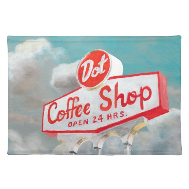 American Roadside | Coffee Shop Sign Placemat (Front)