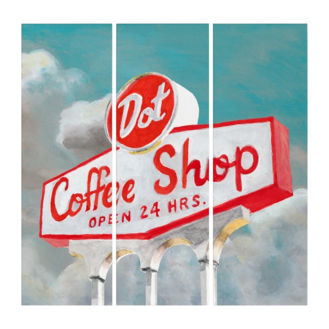 American Roadside | Coffee Shop Sign Triptych (Front)