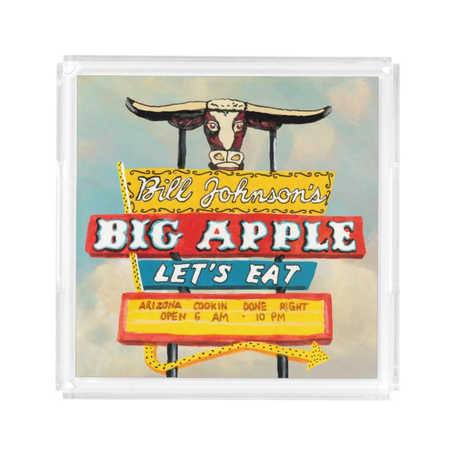 American Roadside | Restaurant Sign Acrylic Tray (Front)