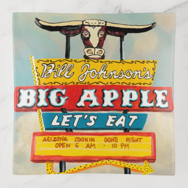 American Roadside | Restaurant Sign Trinket Tray (Front)