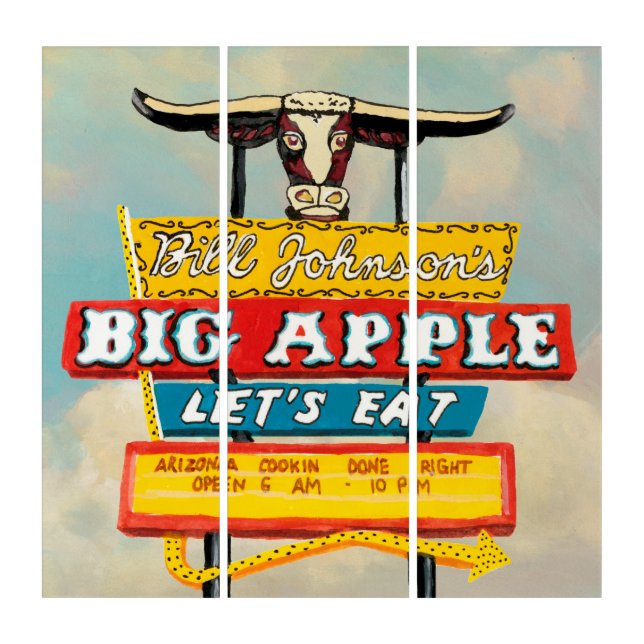 American Roadside | Restaurant Sign Triptych (Front)