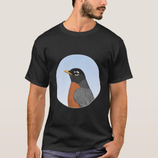 American Robin Backyard Bird Bird Animal Biologist T-Shirt