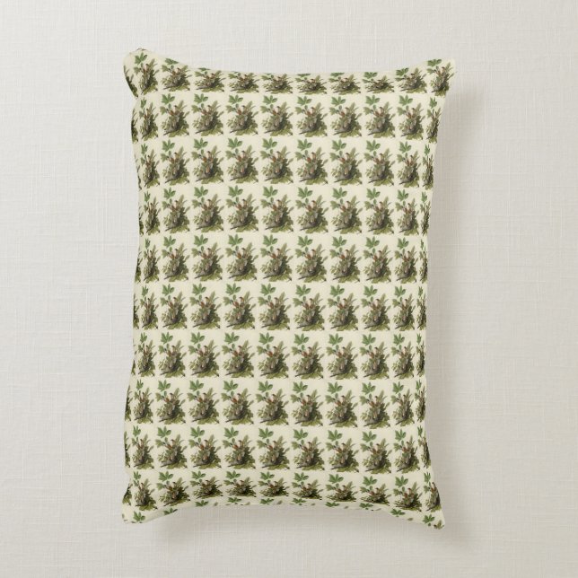 American Robin from Audubon's Birds of America Accent Pillow (Back(Vertical))