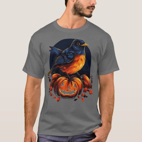 American Robin Halloween T_Shirt